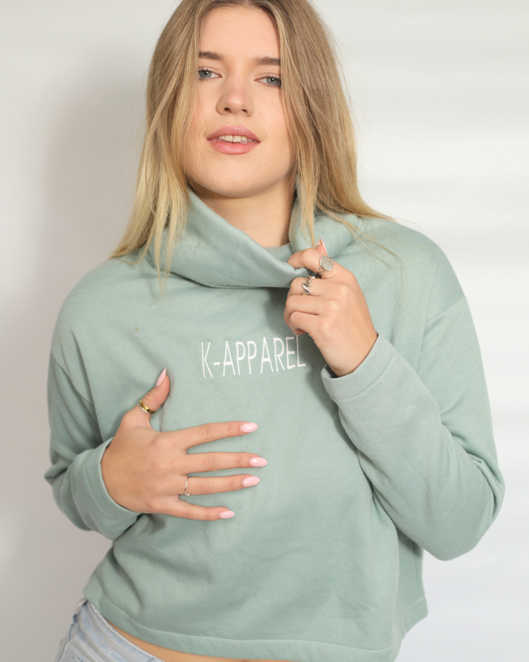 Teal Polar Neck