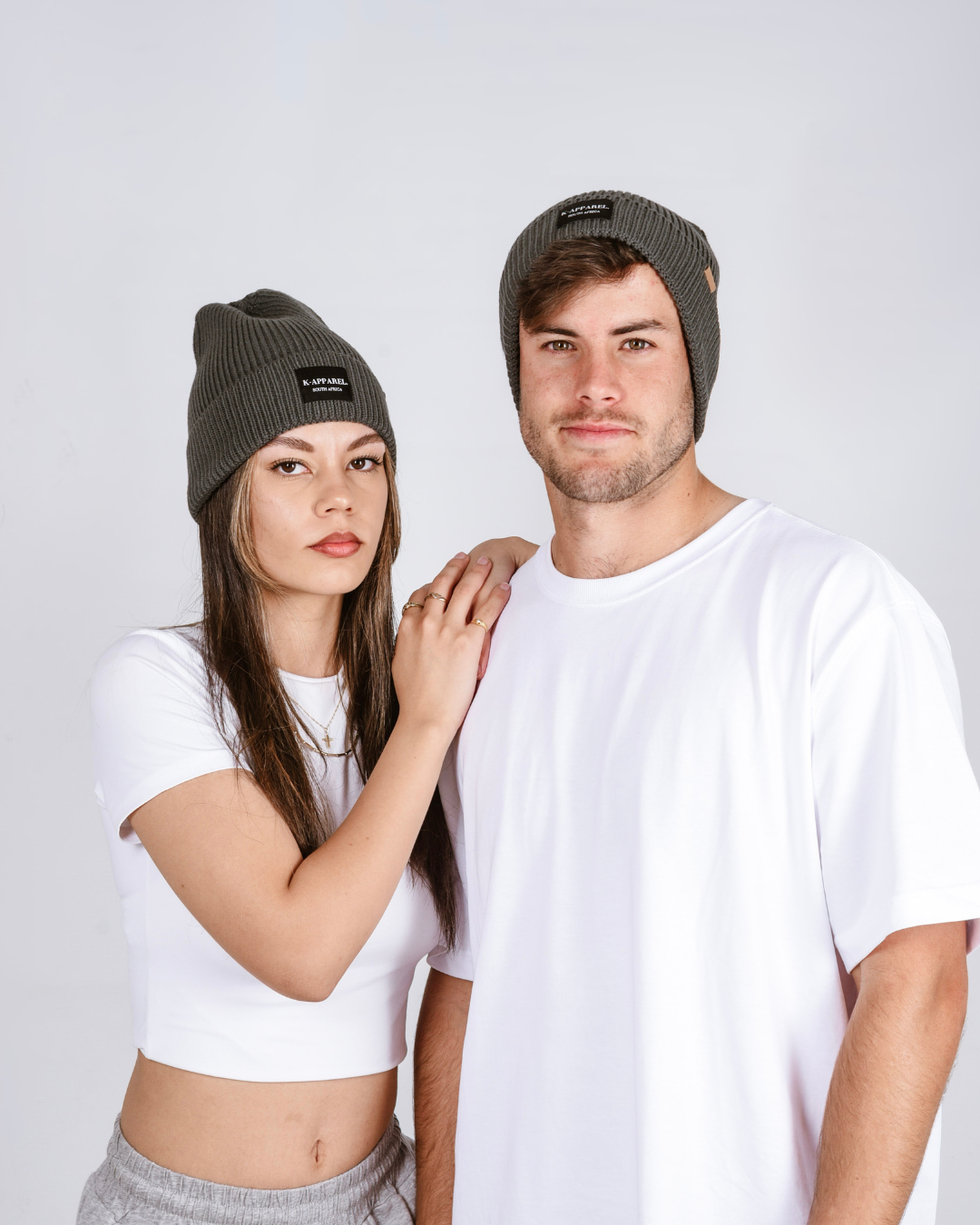 Charcoal knit beanie