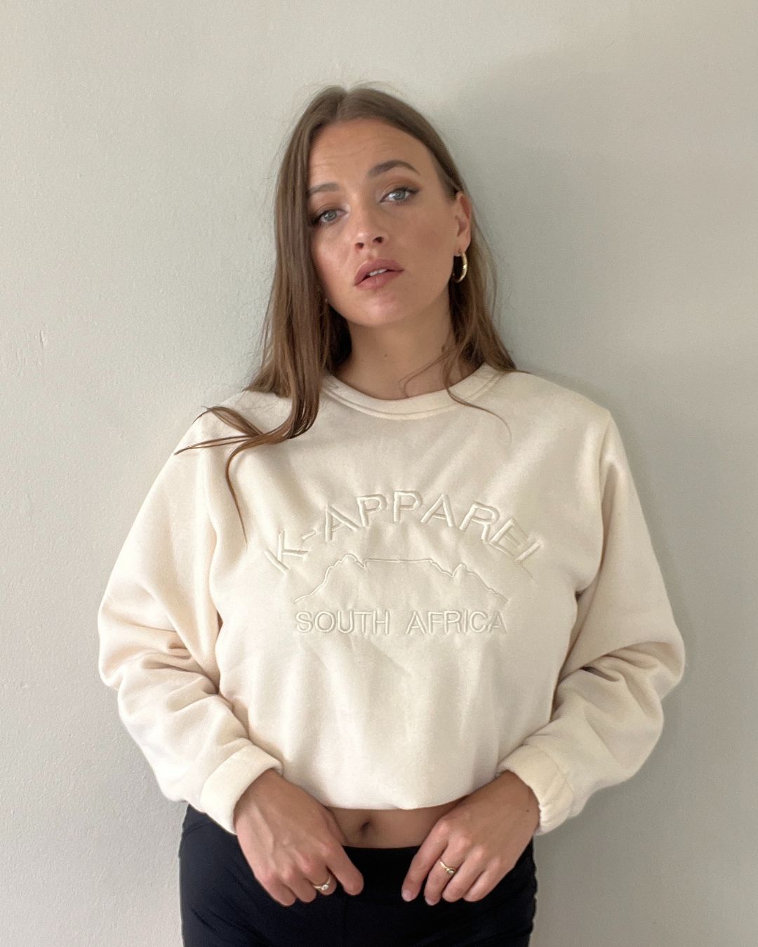 South African cream capetown crew neck sweater 