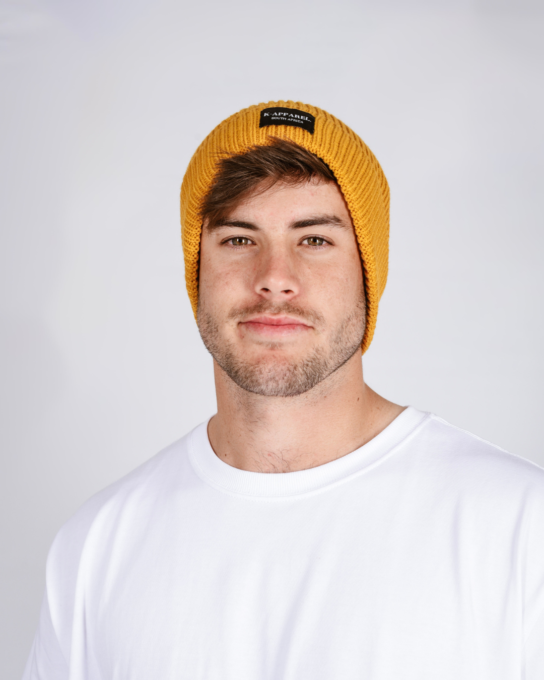 Mustard knit beanie